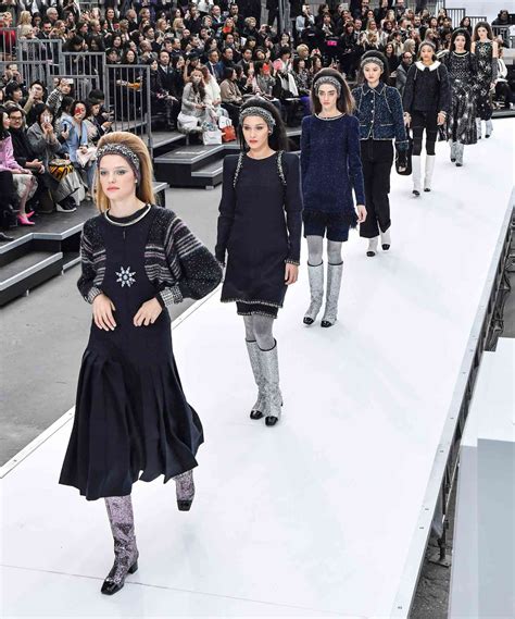 chanel fashion show set|chanel fashion show models.